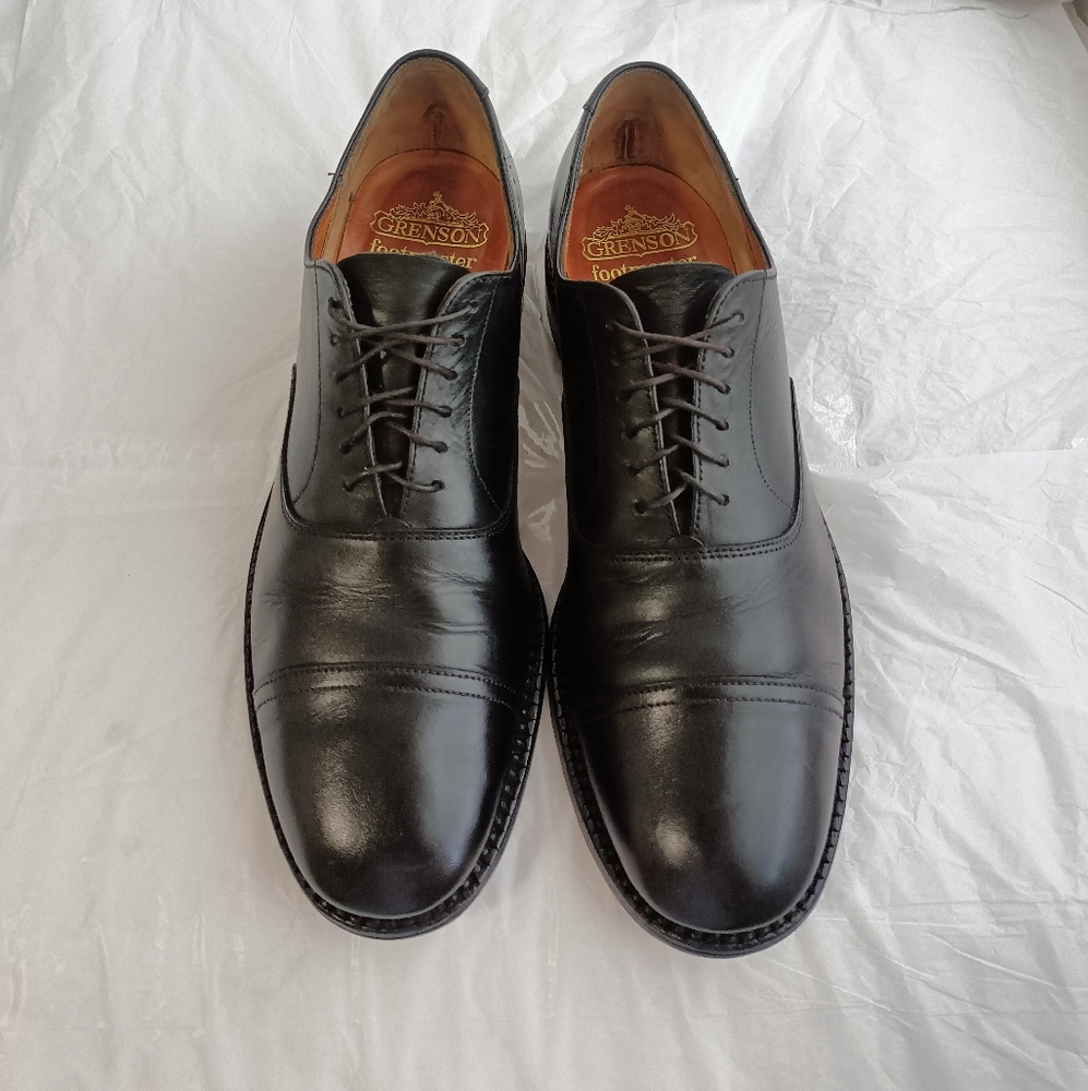 Grenson Men Size UK 8EF us 8.5 Leather Lace Up oxford cap toe Shoes